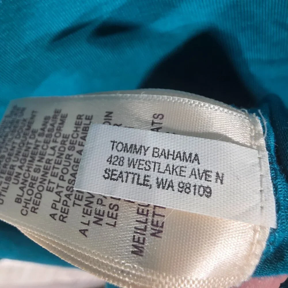 Tommy Bahama Sequin Teal Green Blue Mini Dress size Large NWT
